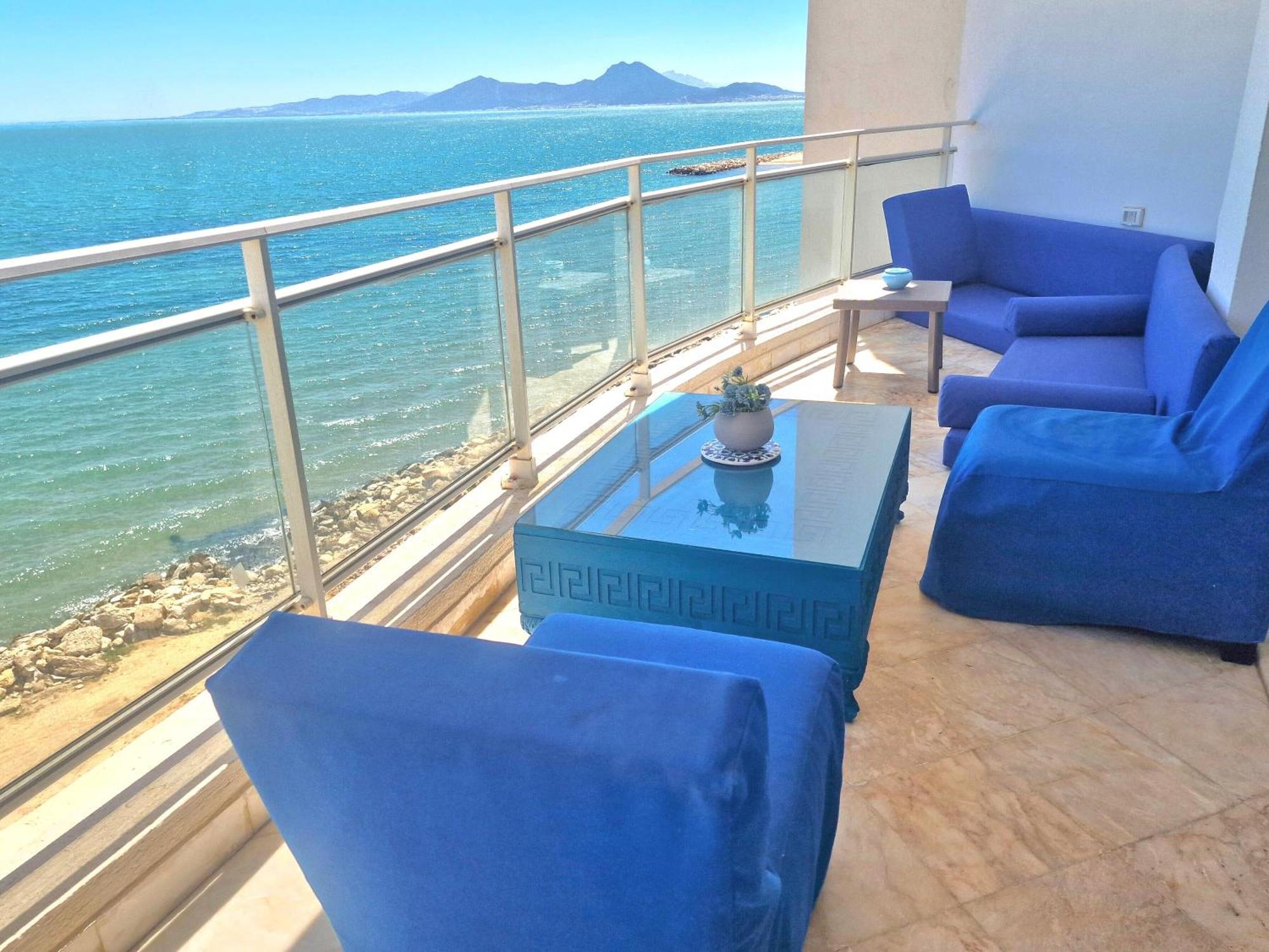 La Perle Bleue Lägenhet La Goulette Exteriör bild